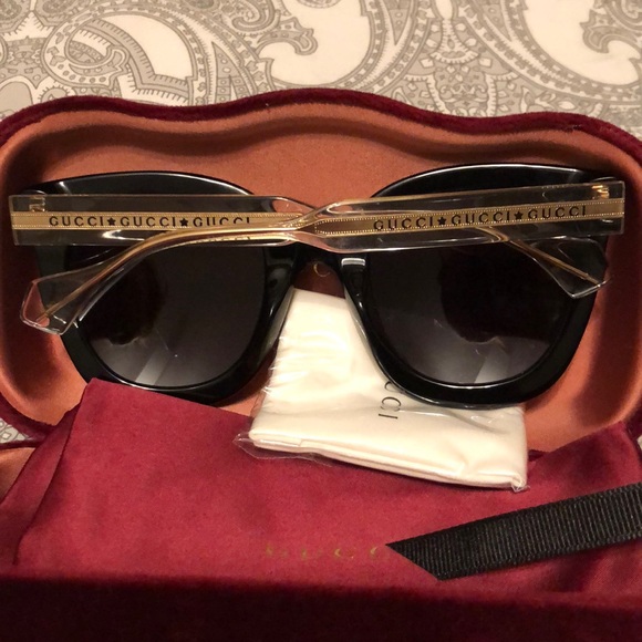 Gucci Sunglasses with Clear Arms main image 4